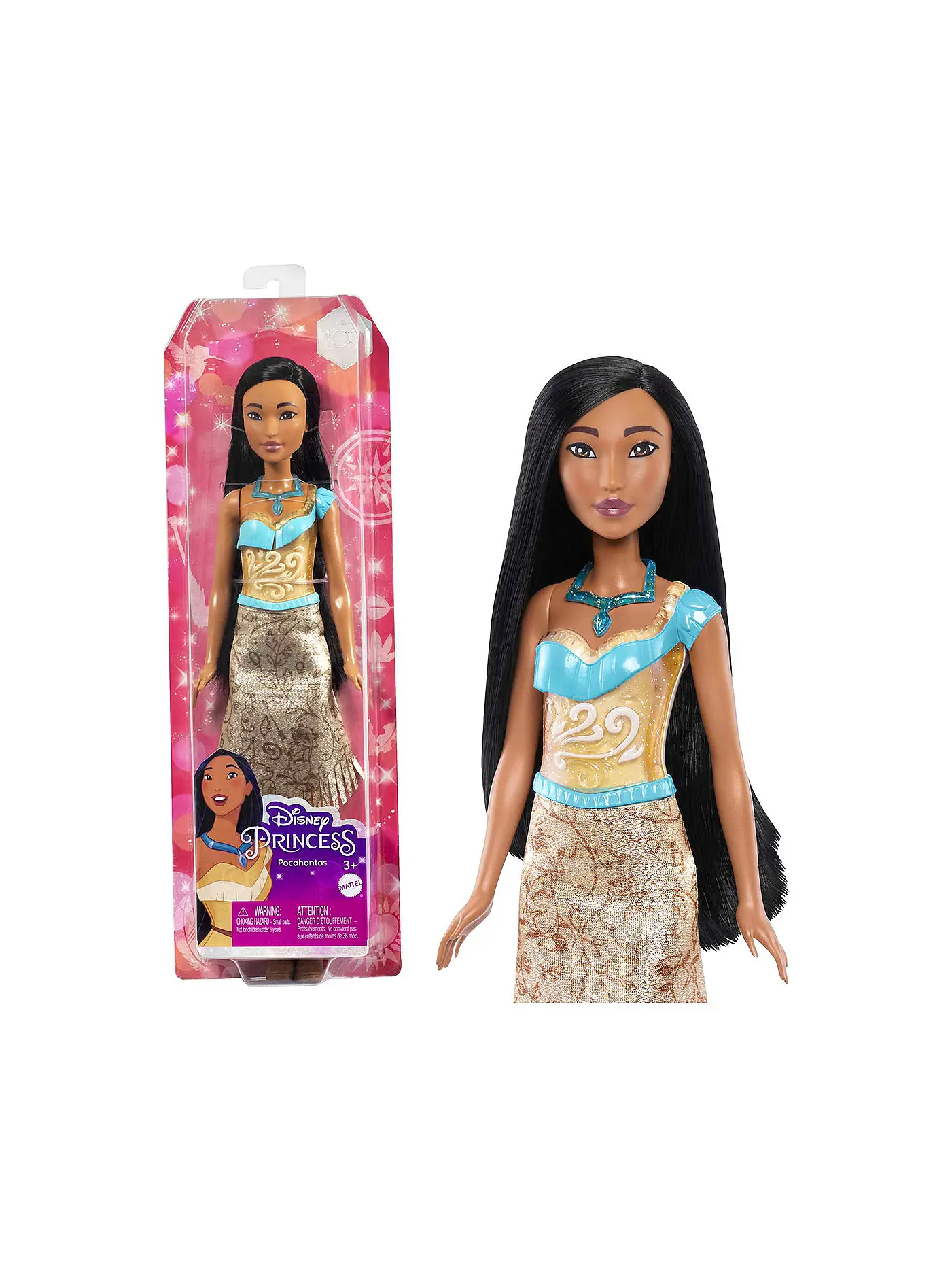 MATTEL | Barbie Disney Prinzessin Pocahontas-Puppe | 